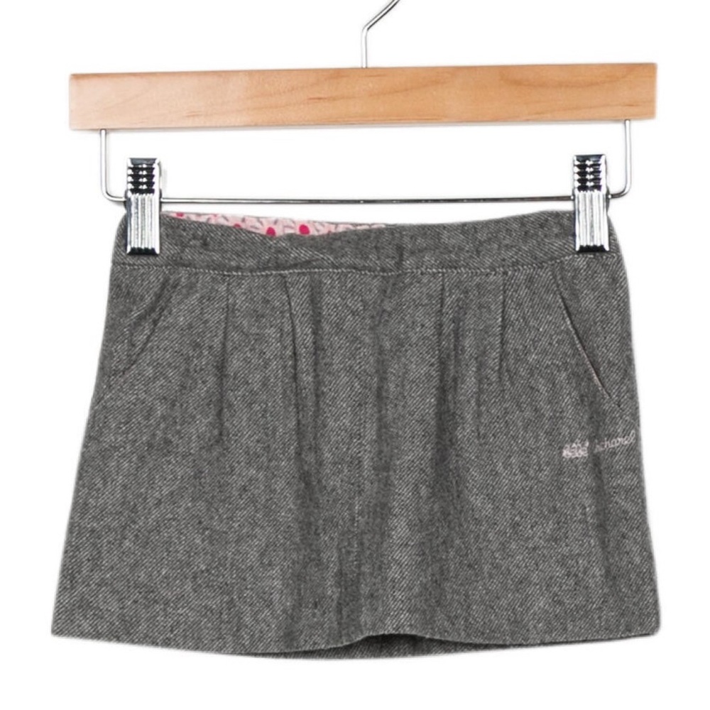 Cacharel Girls Grey Woven Skirt - Size 3